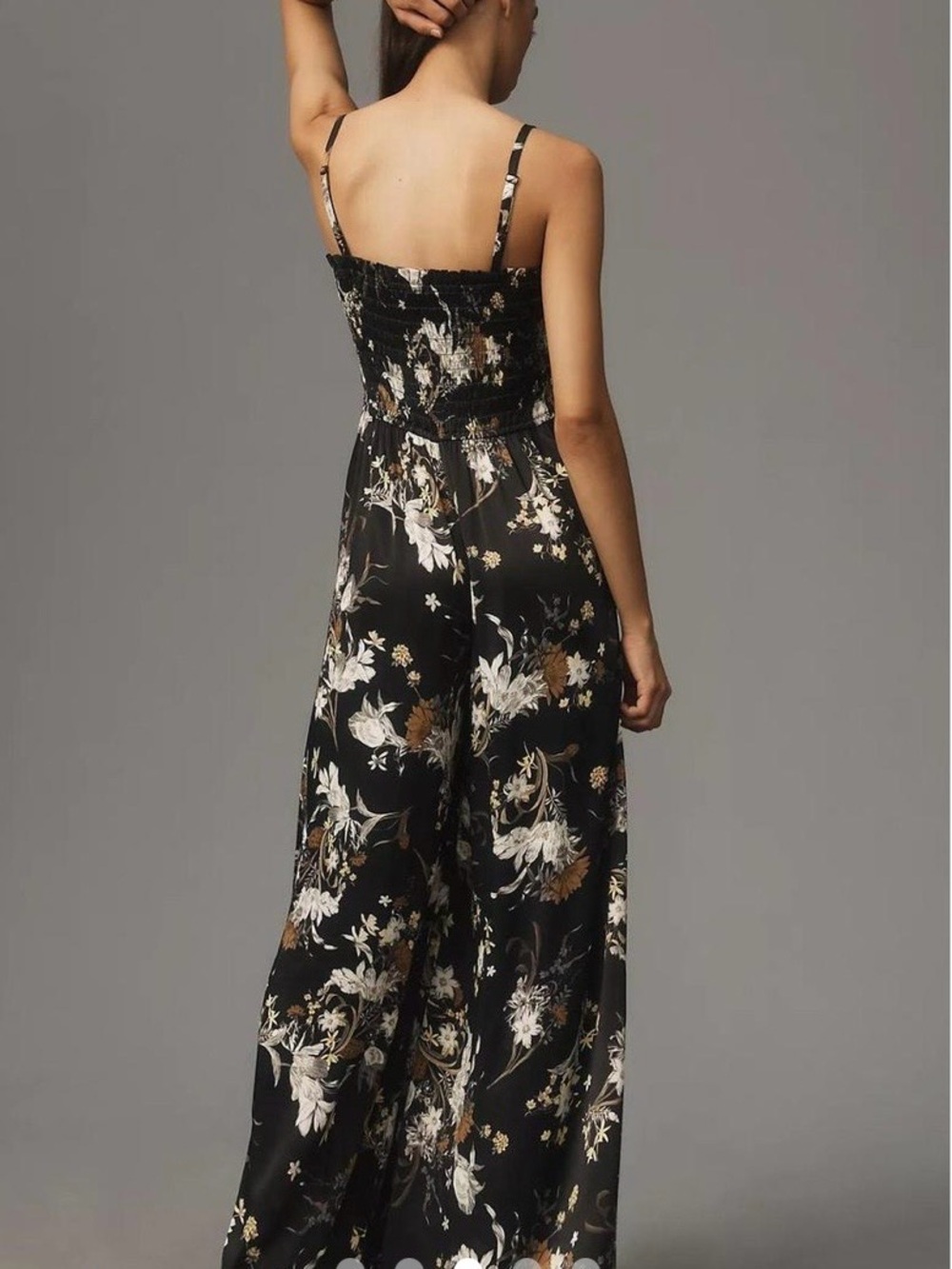 Floral Smocked Strapless Jumpsuit - Picture 16 of 16